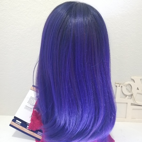 Sapphire dark Blue lace Front Wig